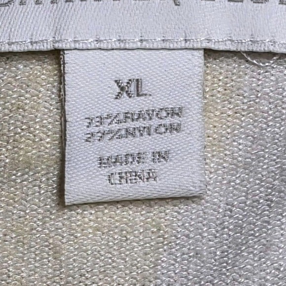 Charter Club Floral Button Front Cardigan Women's Size XL Yellow Long Sleeve - Picture 4 of 7